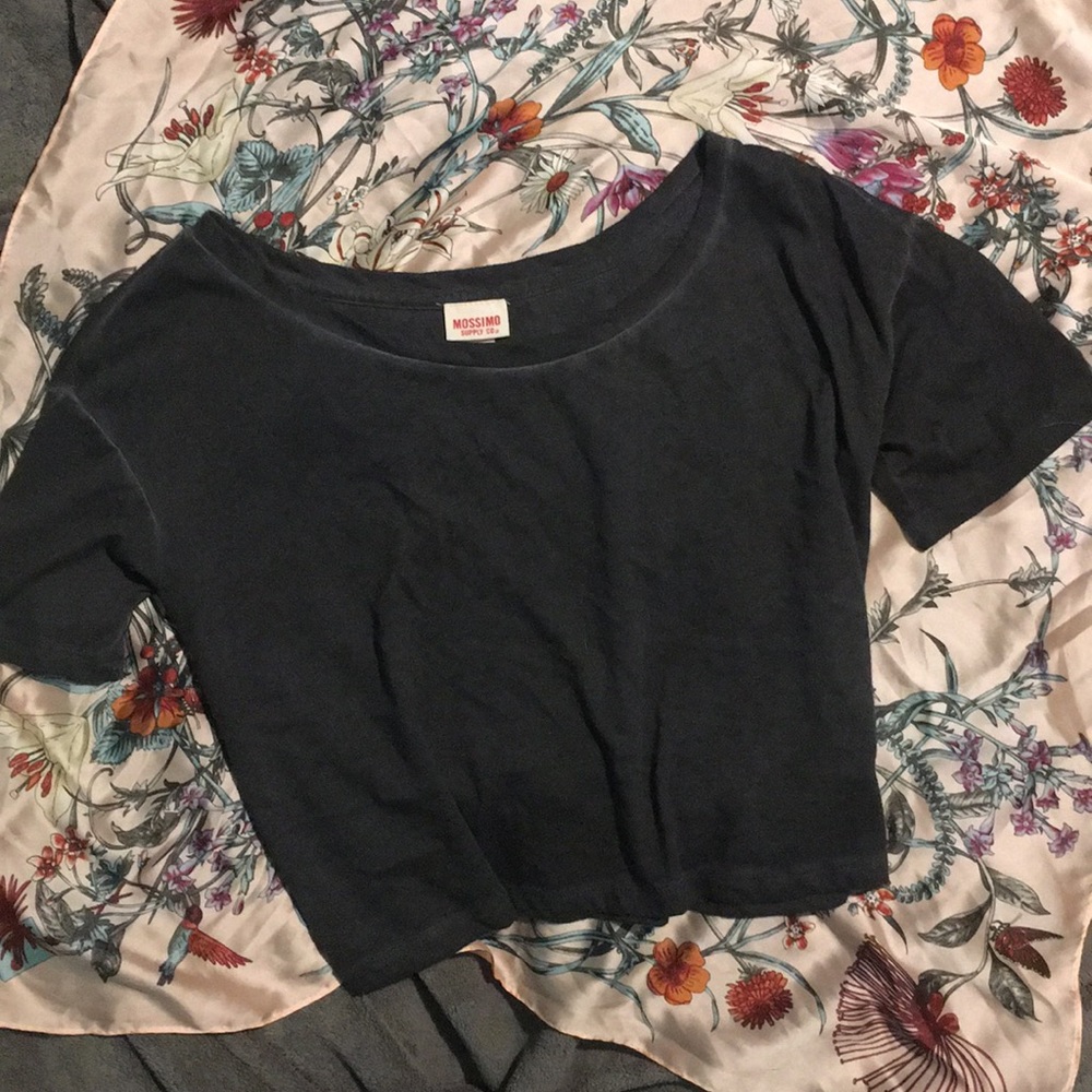 Mossimo Supply Co gray crop top